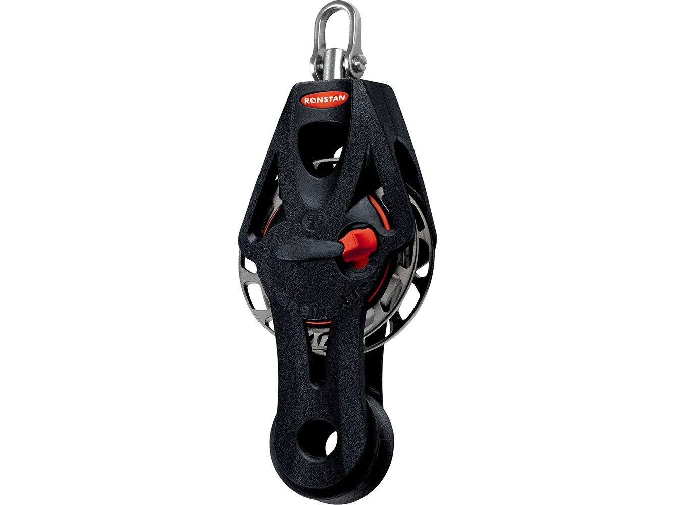 Ronstan Series 55 Ratchet Mount Orbit Block - Fiddle Becket Swivel