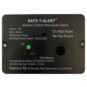 Safe-T-Alert 62 Series Carbon Monoxide Alarm w/Relay - 12V - 62-542-R-Marine - Flush Mount - Black