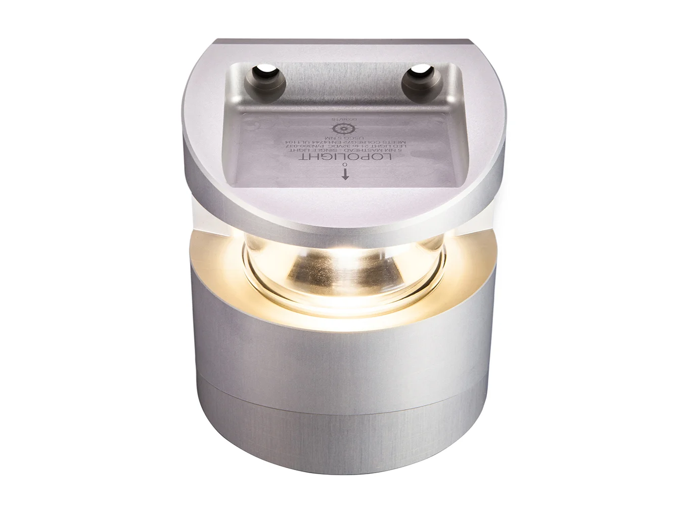 Lopolight Series 300-037 - Masthead Light - 5NM - Vertical Mount - White - Silver Housing
