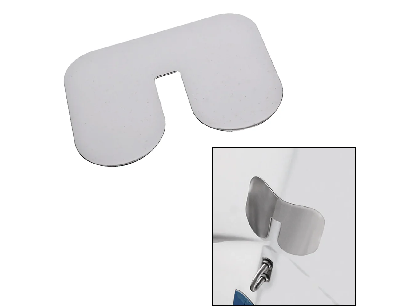 Megaware ScuffBuster™ Standard with Notch - 5.75" x 4.5" - Notched Bowguard - 22G - Stainless Steel