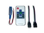 Lunasea Multifunction Indoor RGB LED Controller w/Buttons & RF Remote 5/12/24 VDC
