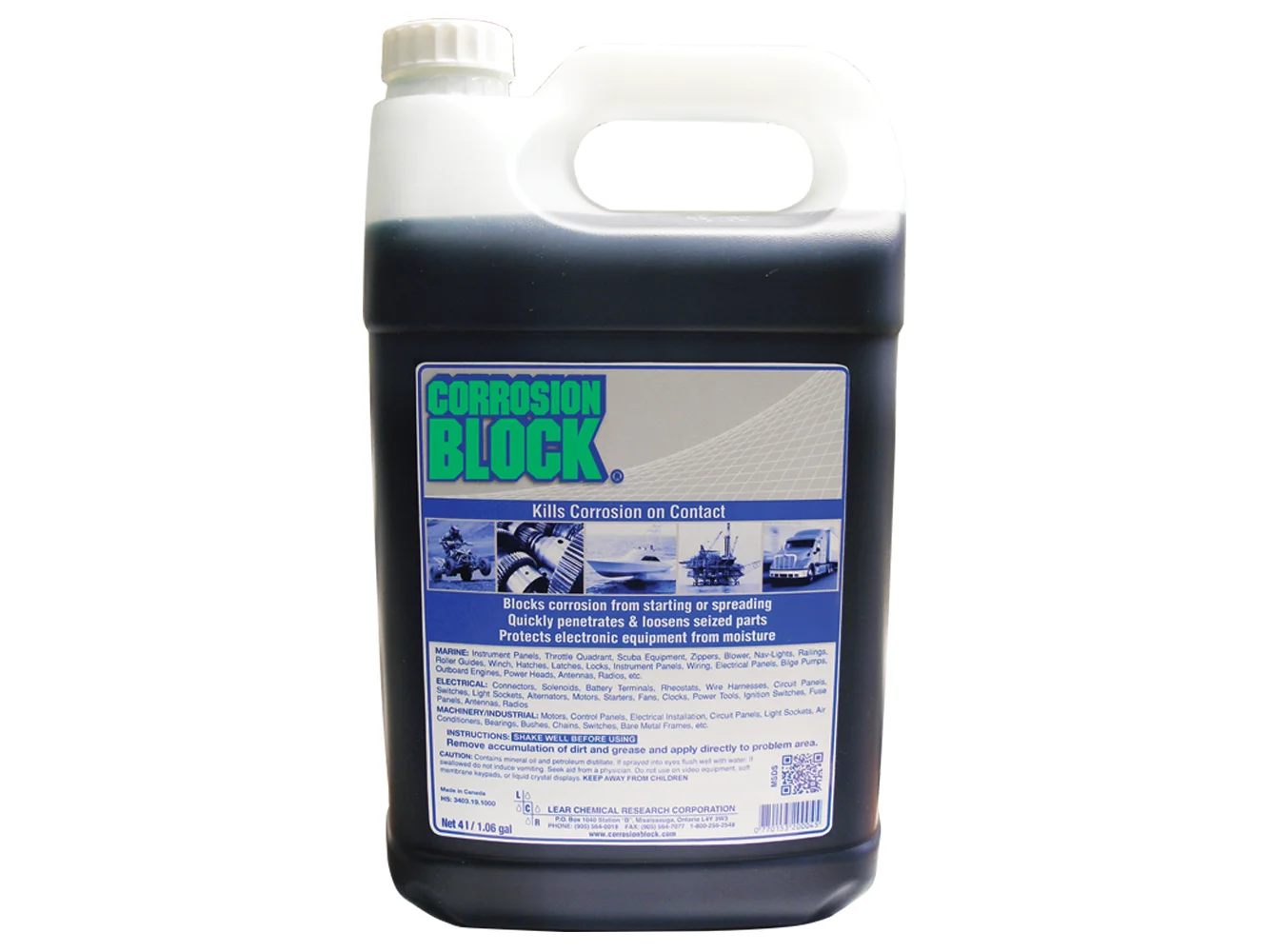 Corrosion Block Liquid 4-Liter Refill - Non-Hazmat, Non-Flammable & Non-Toxic