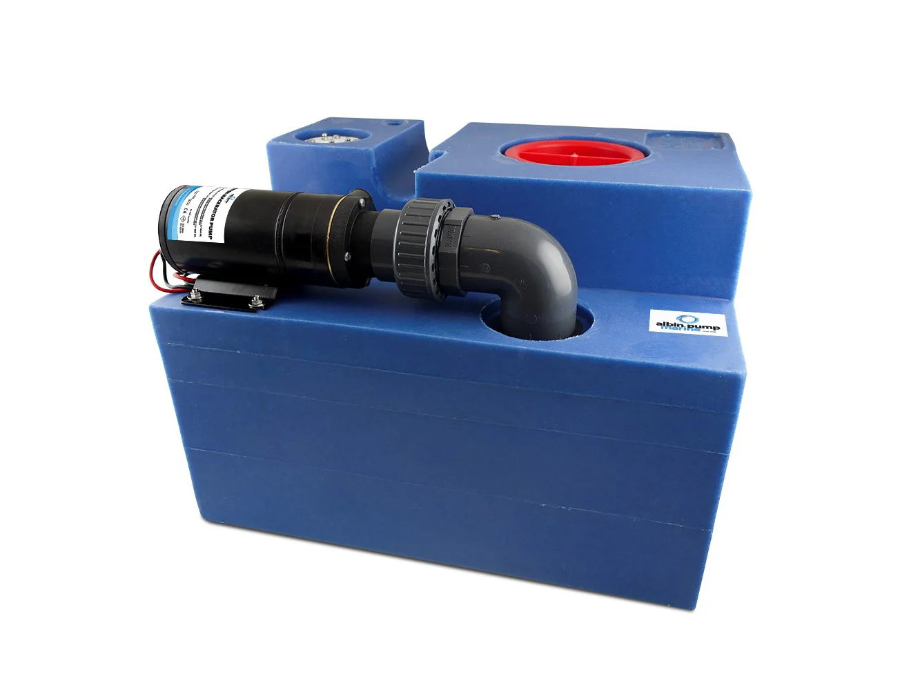 Albin Group 12 Gallon (47L) Waste Water Tank CPL Macerator - 12V