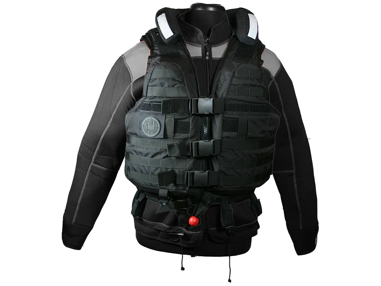 First Watch HBV-100 High Buoyancy Tactical Vest - Black - Medium to XL