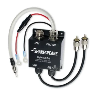 SHAKESPEARE Antenna Splitter for VHF Radio, AIS Receiver and AM/FM Stereo | 5257-S