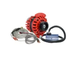 Balmar Alternator 1-2" Single Foot K6 Serpentine Pulley Regulator & Temp Sensor - 170A Kit - 12V