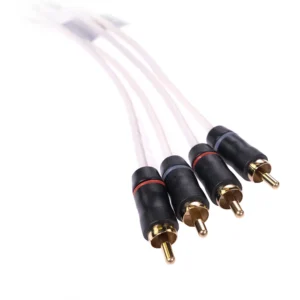 FUSION MS-FRCA12, 4-Channel Twisted Shielded RCA Audio Interconnect Cable, 12 ft | 010-12619-00