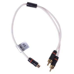 FUSION MS-RCAYM, Female to Dual Male RCA Splitter Cable, 0.9 ft | 010-12621-00