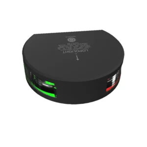 Lopolght Series 201-004 - Starboard & Port Sidelight - 2NM - Vertical Mount - Green/Red - Black Housing