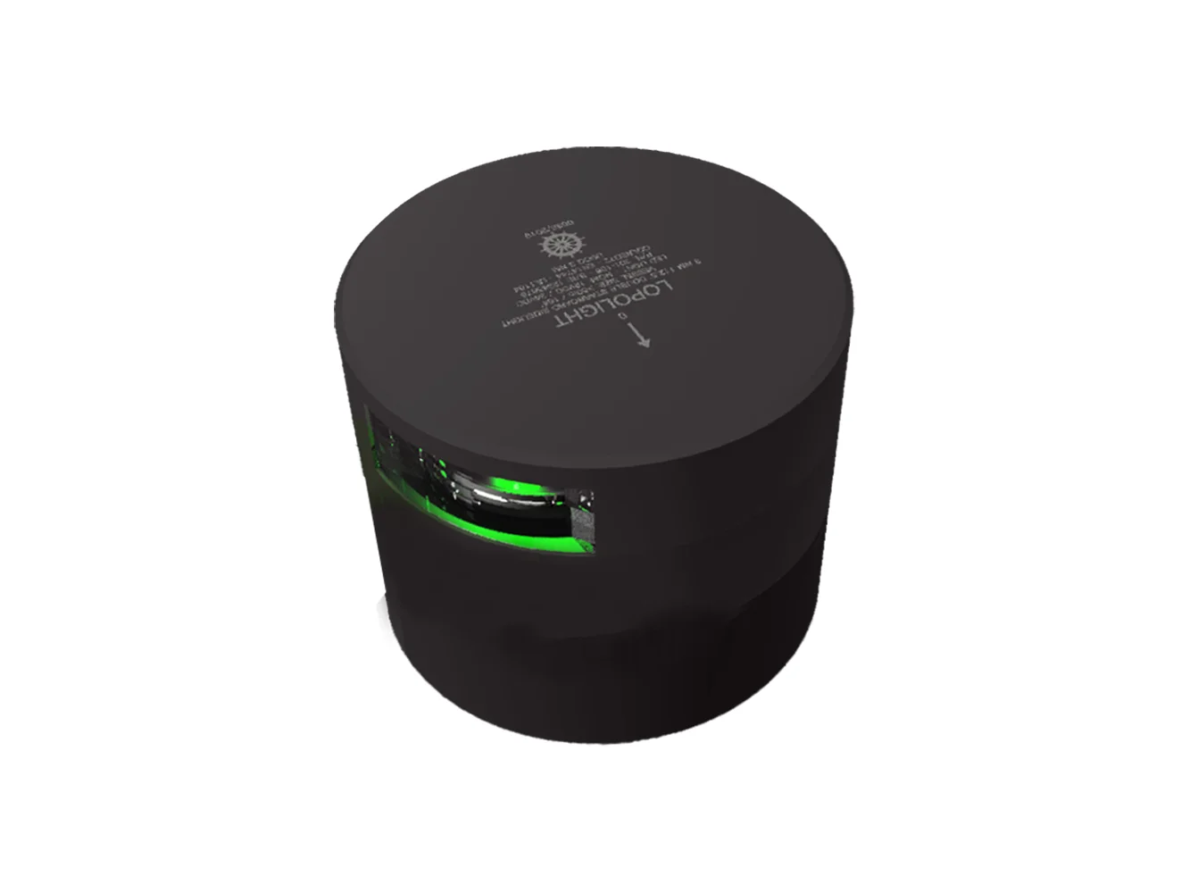Lopolight Series 301-108 - Navigation Light - 3NM - Horizontal Mount - Green - Black Housing