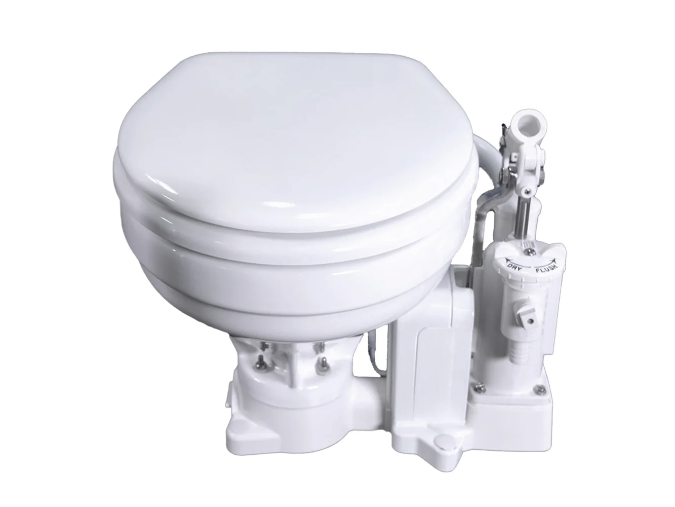 Raritan PH PowerFlush Electric/Manual Toilet - Household Size - 12v - White