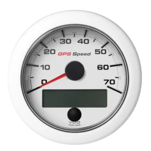 Veratron 3-3/8" (85mm) OceanLink&reg; GPS Speedometer (0-70 KN/MPH/KMH) - White Dial & Bezel