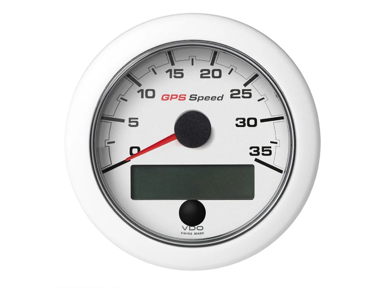 Veratron 3-3/8" (85mm) OceanLink® GPS Speedometer (0-35 KN/MPH/KMH) - White Dial & Bezel
