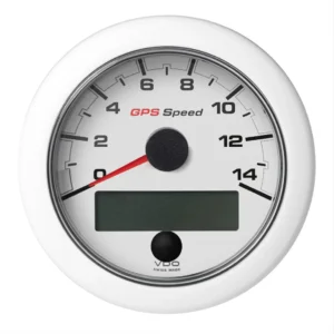 Veratron 3-3/8" (85mm) OceanLink&reg; GPS Speedometer (0-14 KN/MPH/KMH) White Dial & Bezel