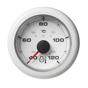 Veratron 52MM (2-1/16") OceanLink Coolant Temperature Gauge - 120&deg;C/250&deg;F - White Dial & Bezel