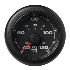 Veratron 52MM (2-1/16") OceanLink Temperature 120&deg;C/250&deg;F - Black Dial & Bezel
