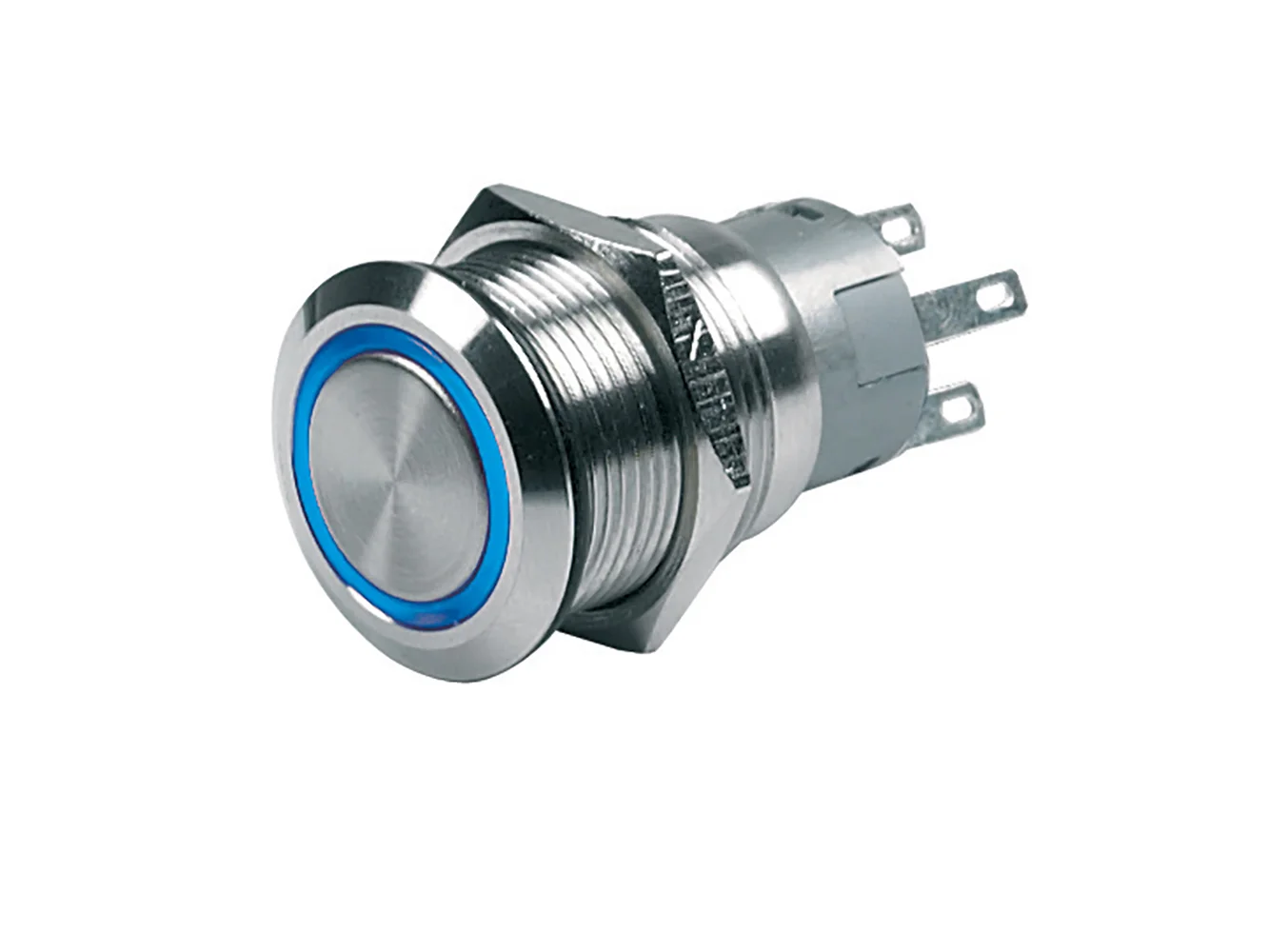 BEP Push-Button Switch 12V Momentary On/Off - Blue LED