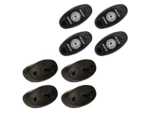 RIGID Industries A-Series Rock Light Kit - 4 Cool White Lights - Black
