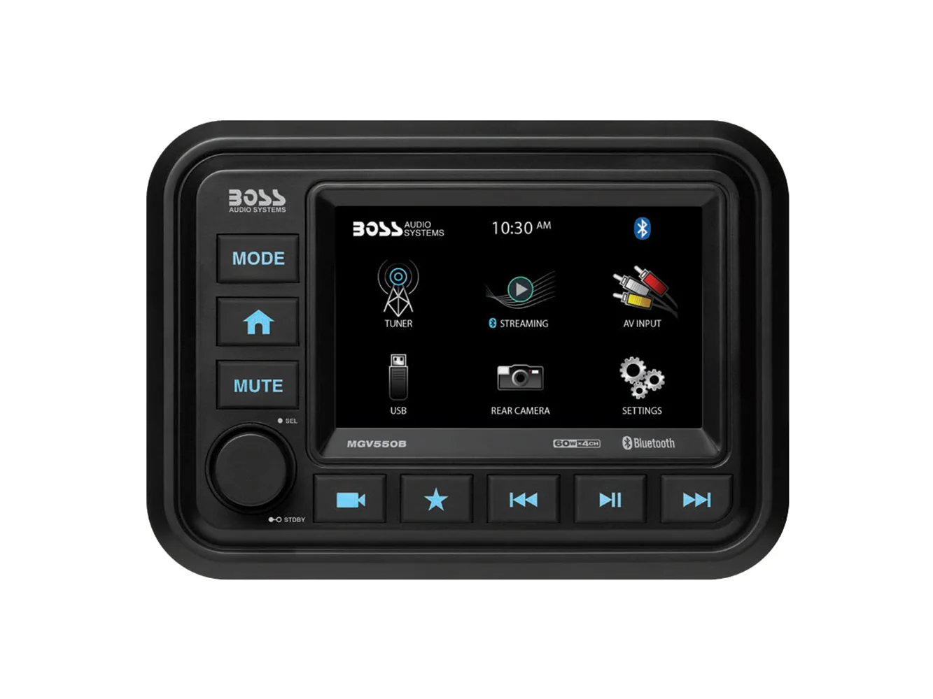 Boss Audio MGV550B Marine Stereo w/AM/FM/BT/Rear Camera