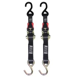 Rod Saver Rubber Ratchet Tie-Down - 1" x 6' - Pair