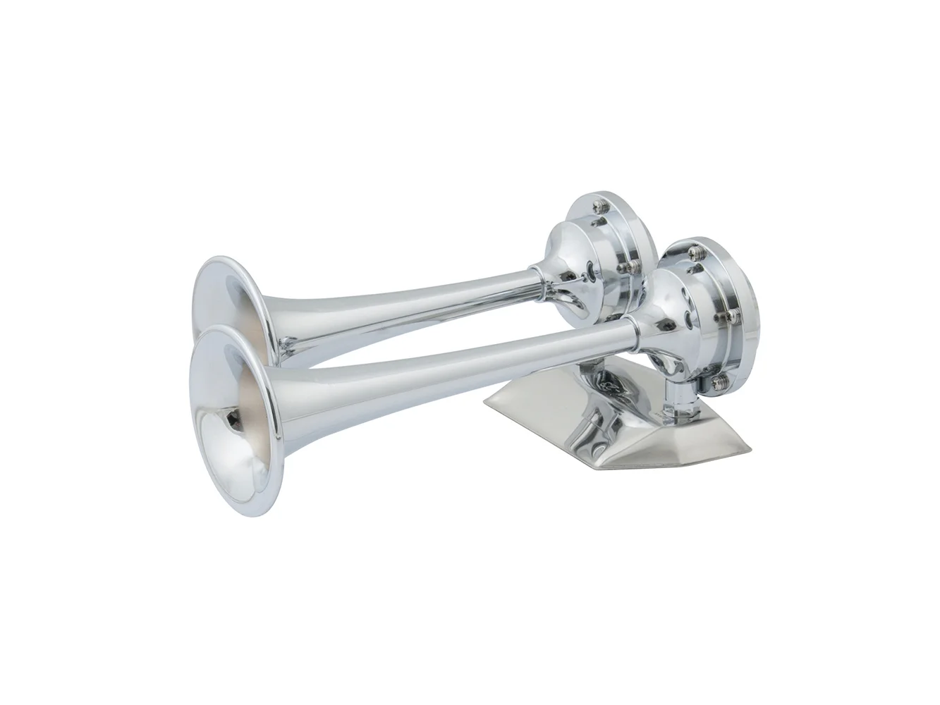 Marinco 12V Chrome Plated Dual Trumpet Mini Air Horn