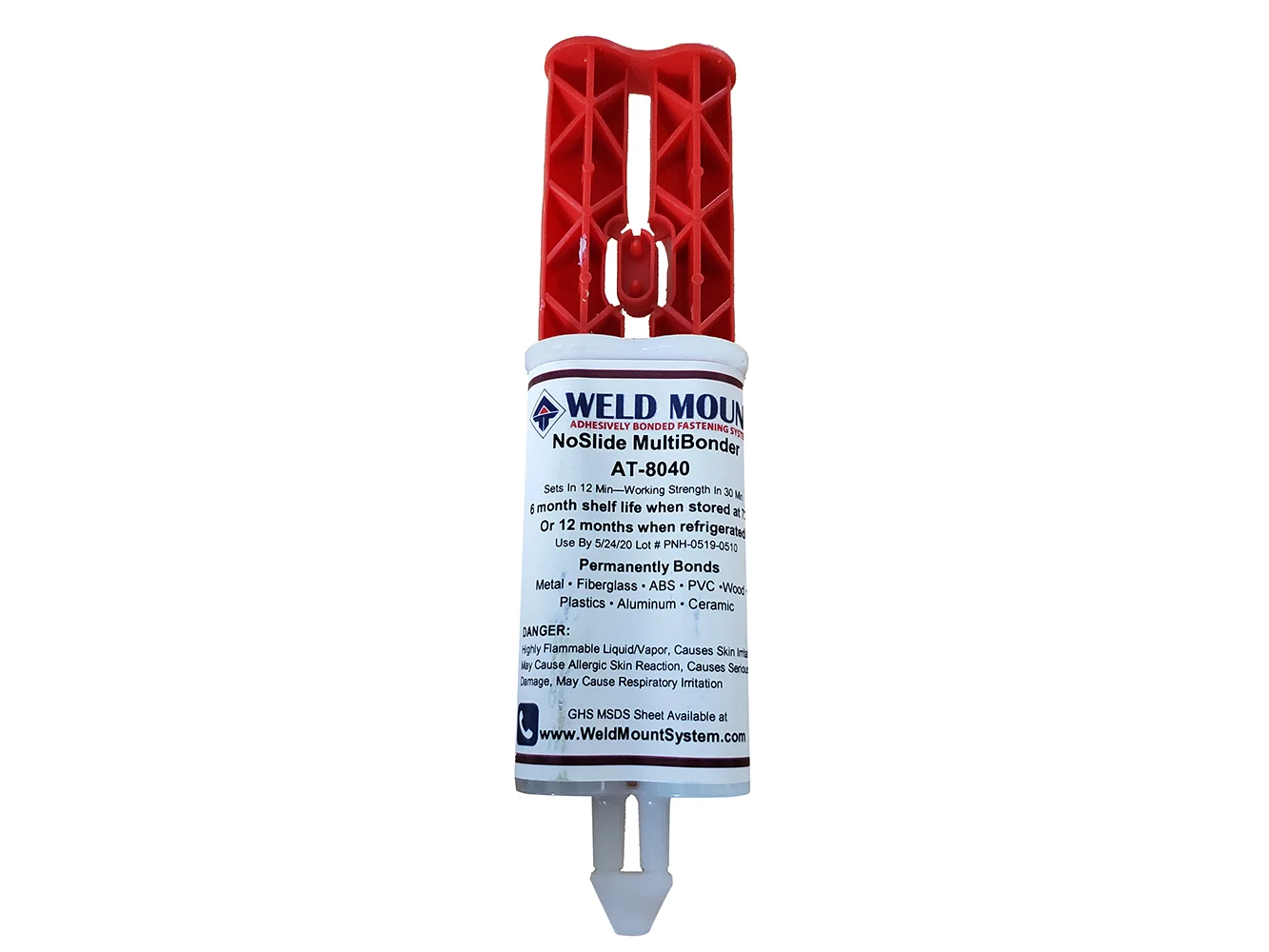 Weld Mount 8040 Acrylic Adhesive w/Plunger