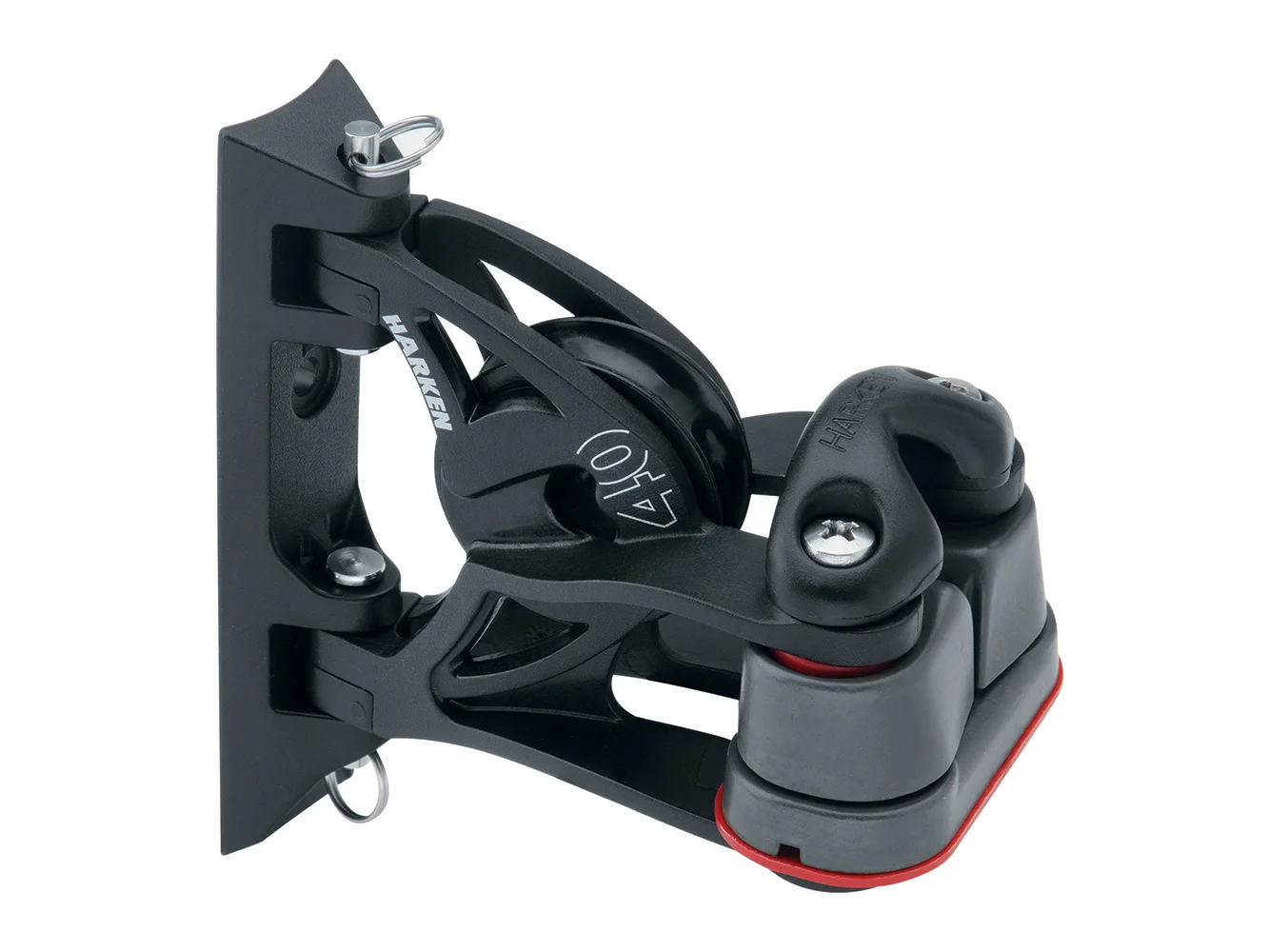 Harken 40mm Carbo Air Pivoting Lead Block w/Aluminum Cam-Matic® Cleat