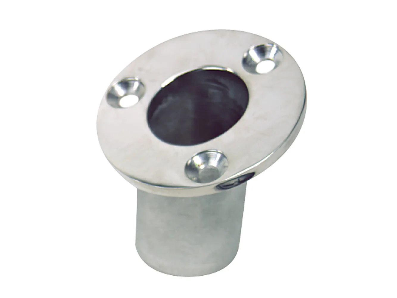 Sea-Dog Flush Mount Flagpole Socket - 25° - 1-1/4" ID - 316 Stainless Steel