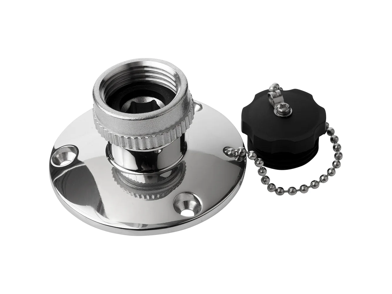 Sea-Dog Fresh Water Inlet - 316 Stainless Steel