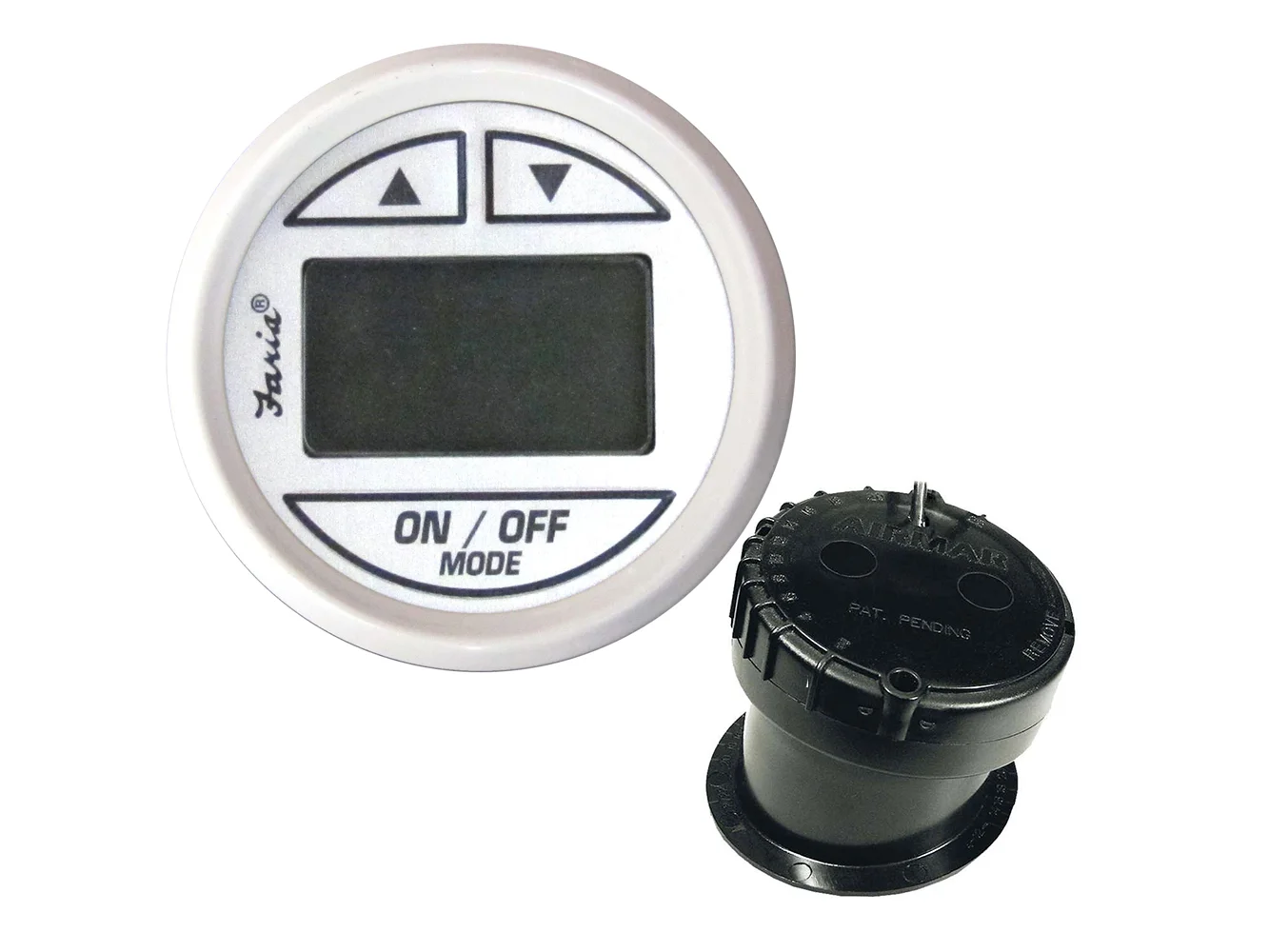 Faria Dress White 2" Depth Sounder w/In-Hull Transducer