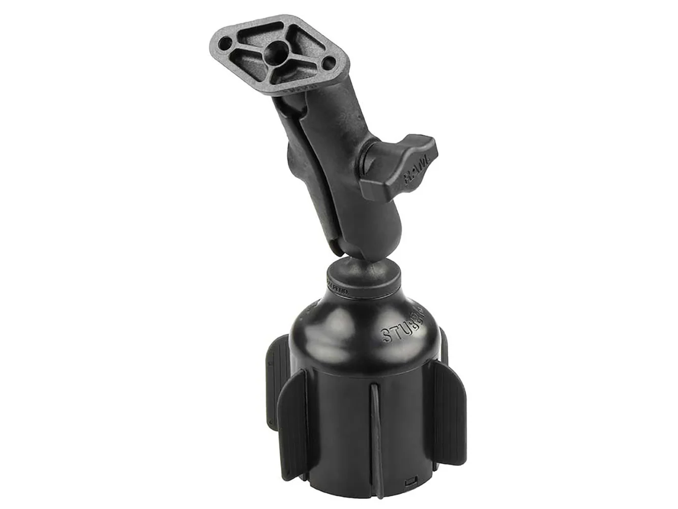 RAM Mount RAM® Stubby™ Cup Holder Mount w/Diamond Plate