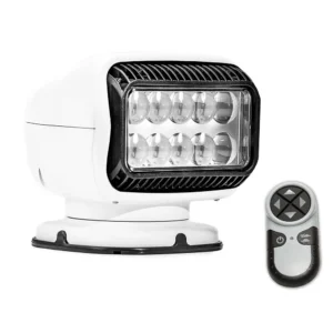 GOLIGHT GT LED 12 Volt Permanent Mount with Handheld Wireless Remote - White | 20004GT