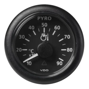 Veratron 52 MM (2-1/16") ViewLine Pyrometer - 100&deg;C to 900&deg;C - Black Dial & Bezel
