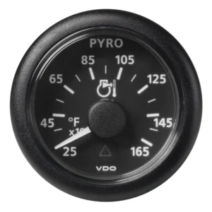 Veratron 52 MM (2-1/16") ViewLine Pyrometer - 250&deg; to 1650&deg;F - Black Dial & Bezel