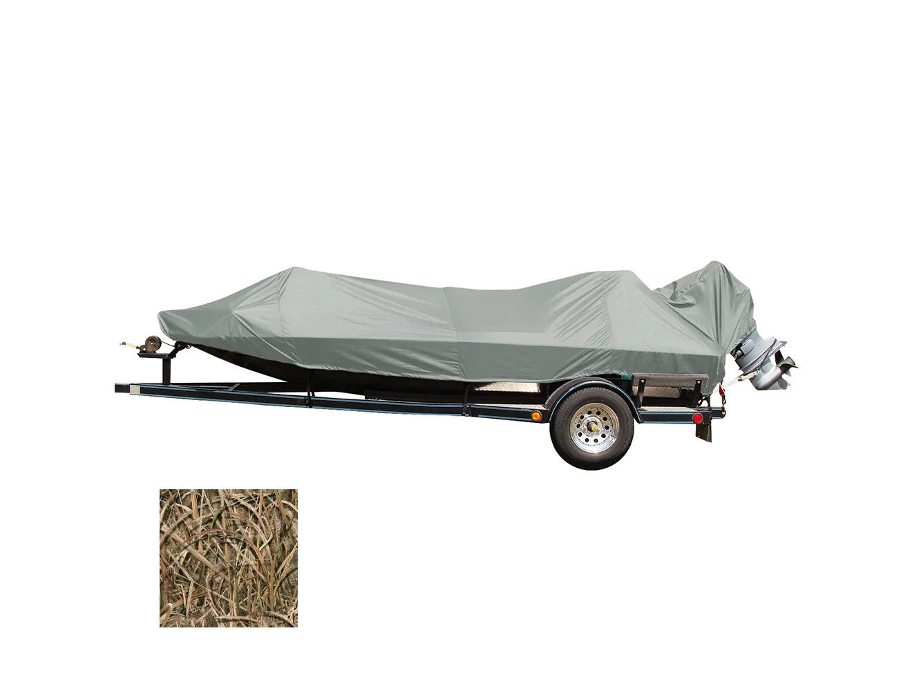 Carver Performance Poly-Guard Styled-to-Fit Boat Cover f/17.5' Jon Style Bass Boats - Shadow Grass