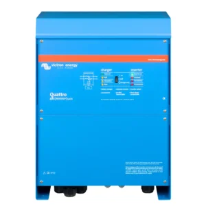 Victron Quattro Inverter/Charger 48 VDC - 10,000W - Dual 100AMP 120V AC Inputs - Auto Transfer Switch - 140AMP Battery Charger - Stackable