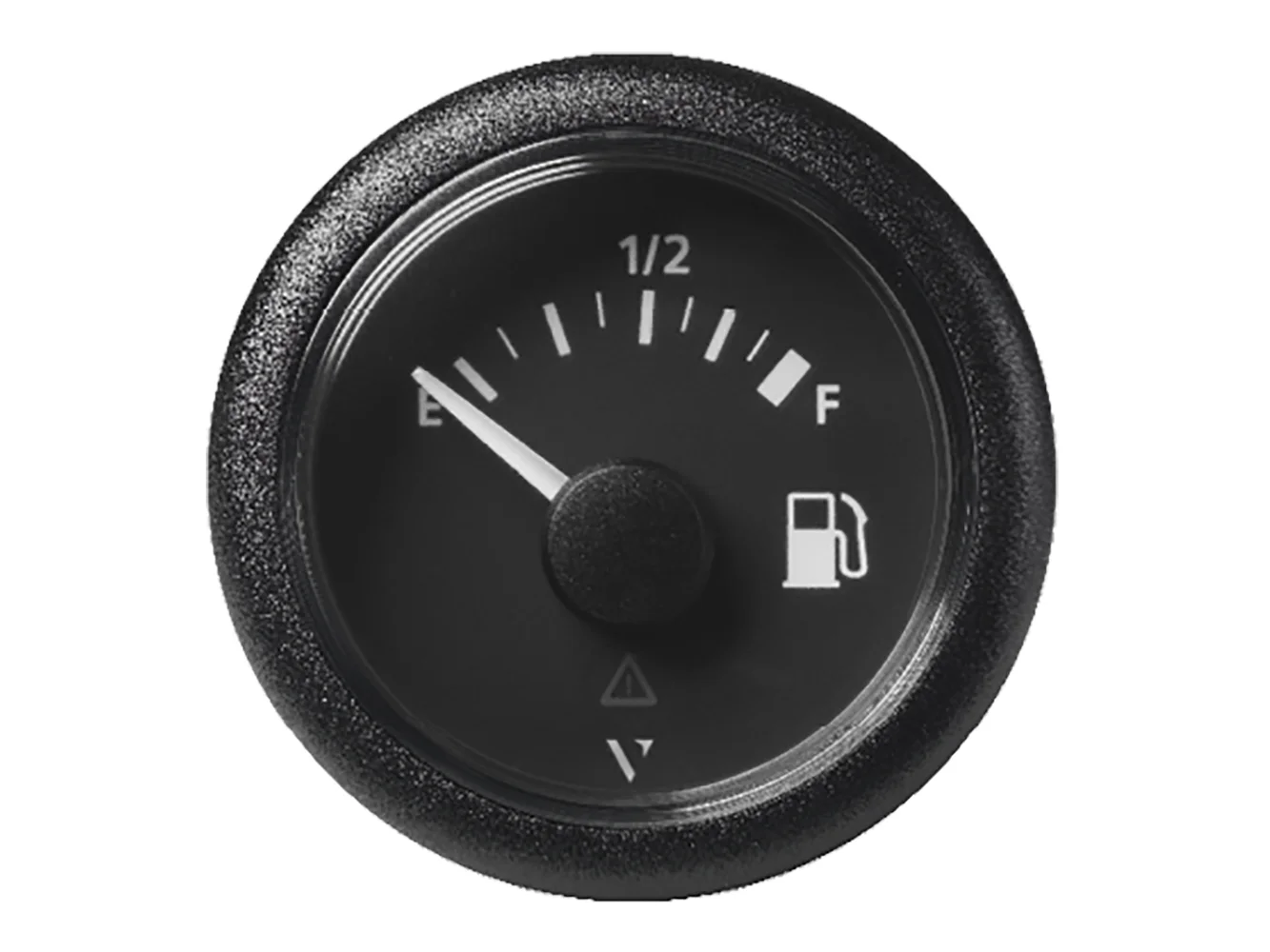 Veratron 52MM (2-1/16") ViewLine Fuel Level Gauge Empty-Full - 90-4 OHM - Black Dial & Round Bezel