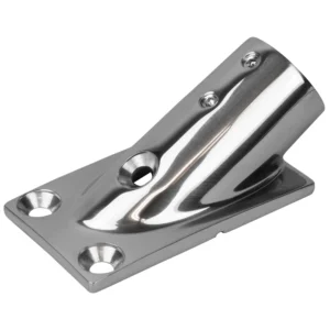 Sea-Dog Rail Base Fitting Rectangular Base 30&deg; 316 Stainless Steel 1-7/8" x 3-3/16" - 1" OD