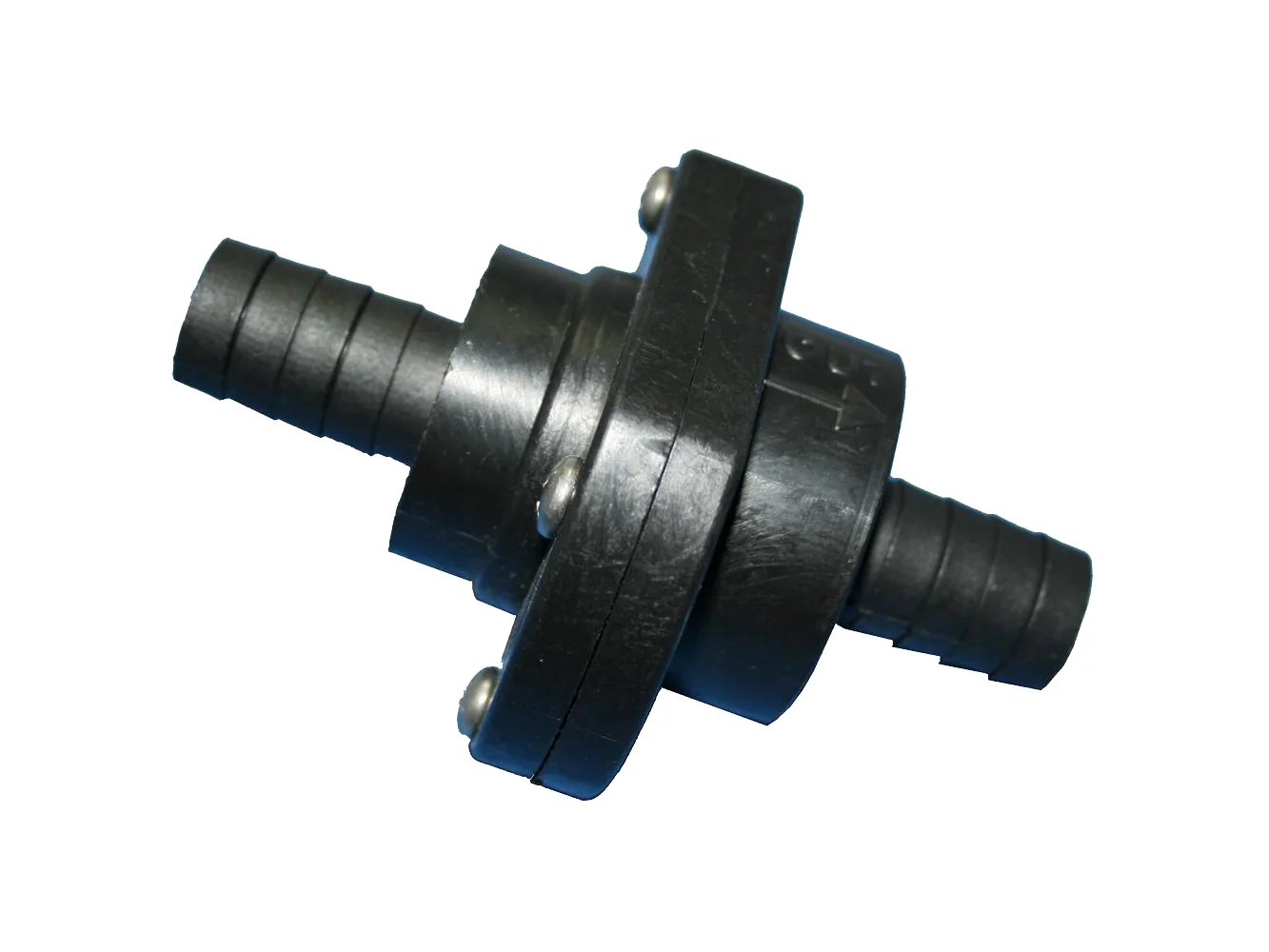 T-H Marine Double Barb Inline Scupper Check Valve - 3/4" - Black