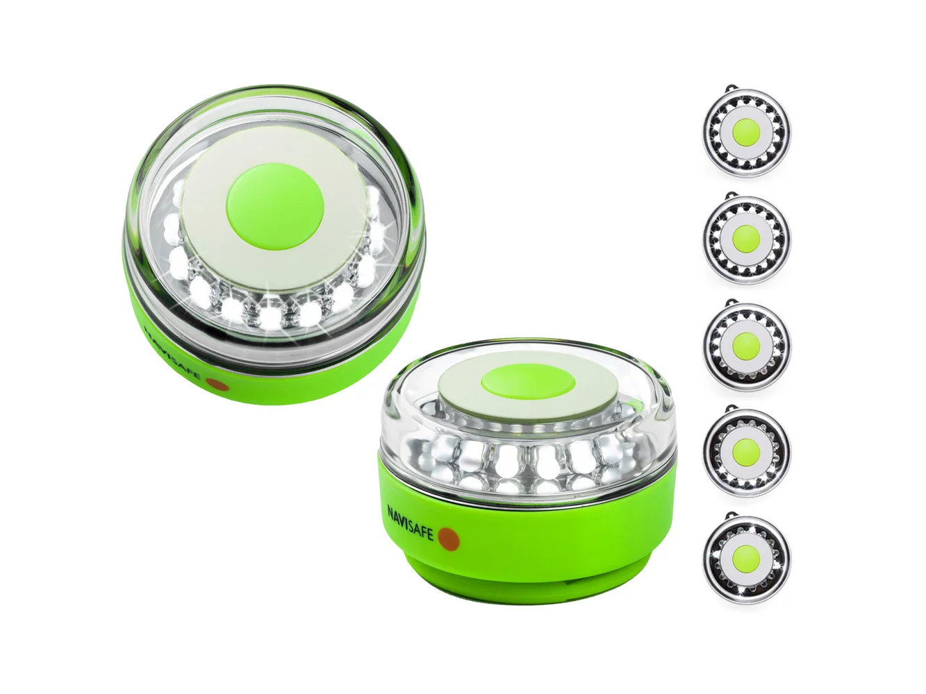 Navisafe Navilight All-White 5 Mode 360° Rescue 2NM w/Green Magnet Base