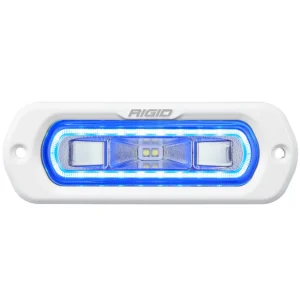 RIGID Industries SR-L Series Marine Spreader Light - White Flush Mount - White Light w/Blue Halo