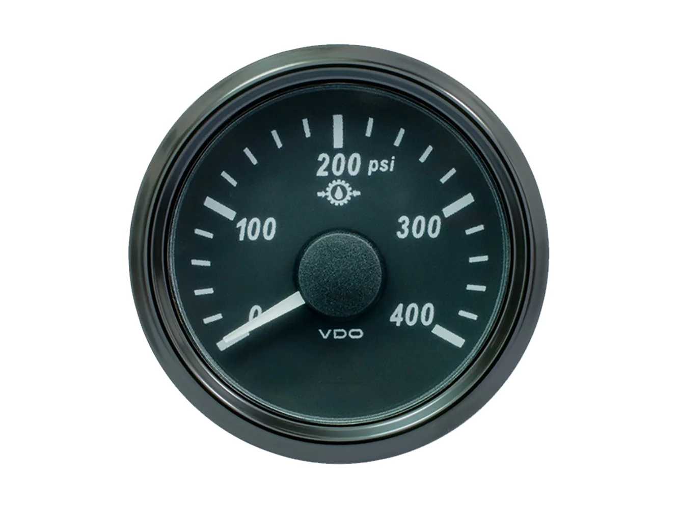 VDO SingleViu 52mm (2-1/16") Oil Pressure Gauge - 400 PSI - 0-180 Ohm
