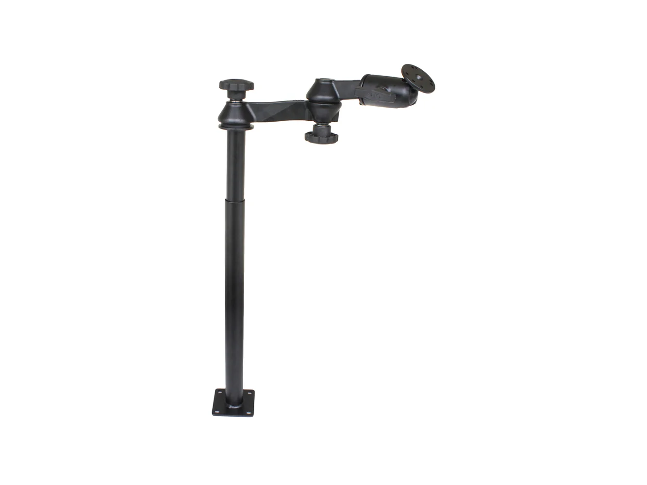 RAM Mount RAM® Tele-Pole™ w/12" & 18" Poles, Double Swing Arms & Round Plate