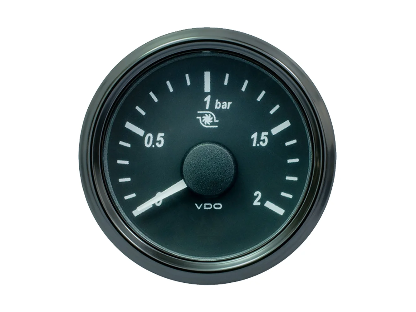 VDO SingleViu 52mm (2-1/16") Turbo Pressure Gauge - 2 Bar - 0-180 Ohm