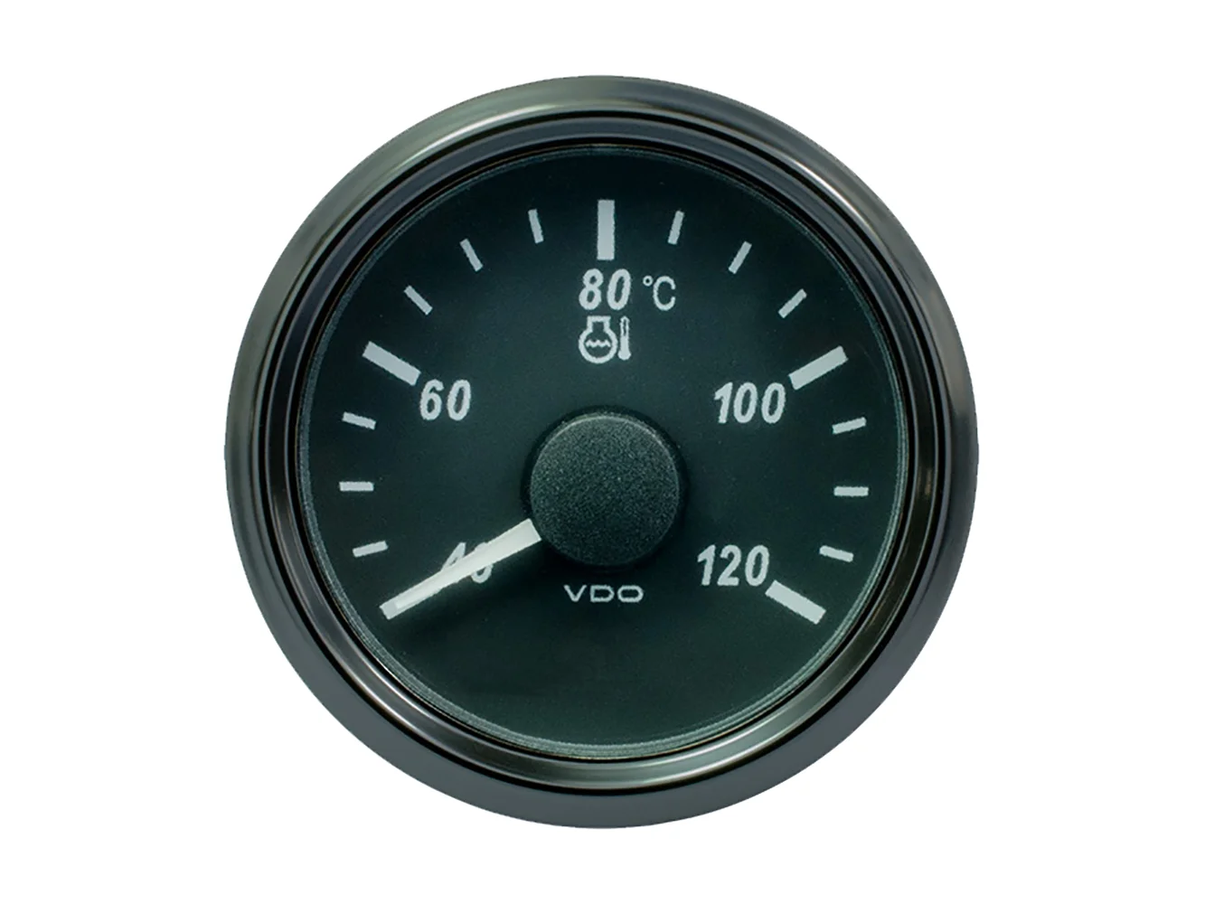 VDO SingleViu 52mm (2-1/16") Water Temp. Gauge - Euro - 120° C - 291-22 ohm