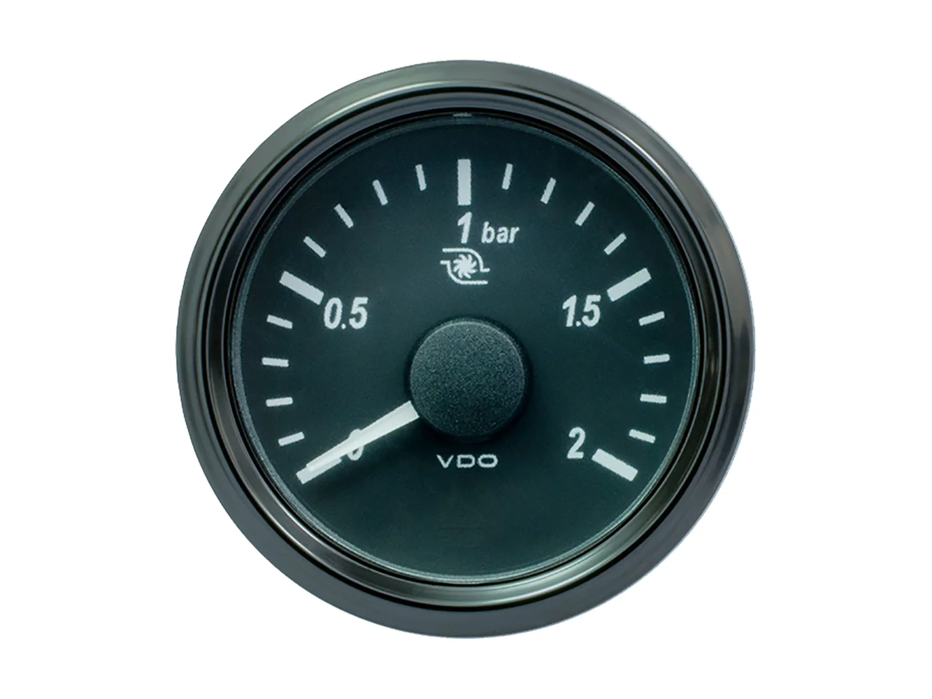 VDO SingleViu 52mm (2-1/16") Turbo Pressure Gauge - 60 PSI - 0-180 Ohm