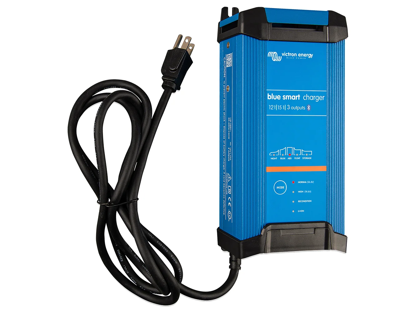 Victron Blue Smart IP22 12VDC 15A 3 Bank 120V Charger - (UL 1236)
