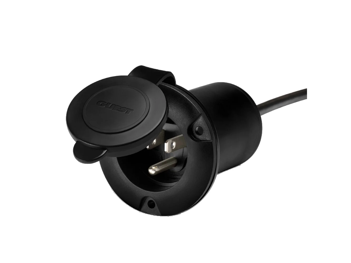 Guest AC Universal Plug Holder - Black