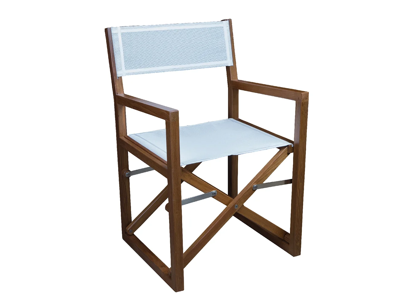 Whitecap Director's Chair w/White Batyline Fabric - Teak