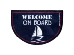 Marine Business Non-Slip WELCOME ON BOARD Half-Moon-Shaped Mat - REGATA